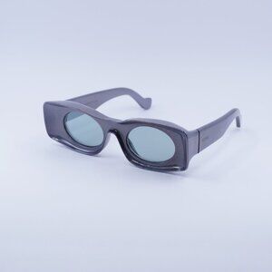 Loewe LW40033I 05X Sunglasses Pearlescent Rectangle Frame, Grey Mirror Lenses